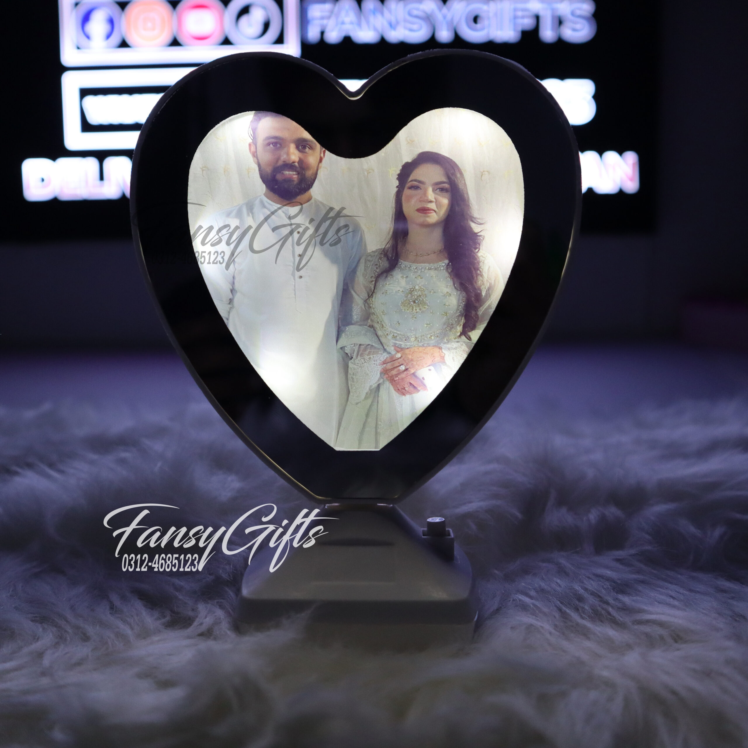 Customize Picture Led Frame With Luxury Box